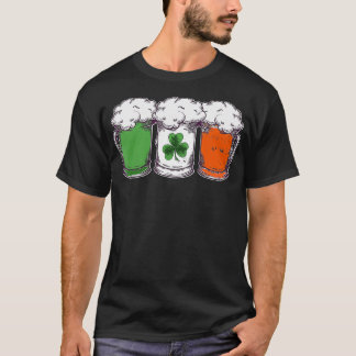 St patricks dayアイリッシュフラッグシャームロックパーティー tシャツ