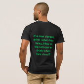 St patricks dayアイリッシュ飲みユーモアTシャツ2 Tシャツ (裏面フル)