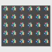 St patricks dayアイルランドのアイルランドのプエルトリコ人 ラッピングペーパー (フラット)