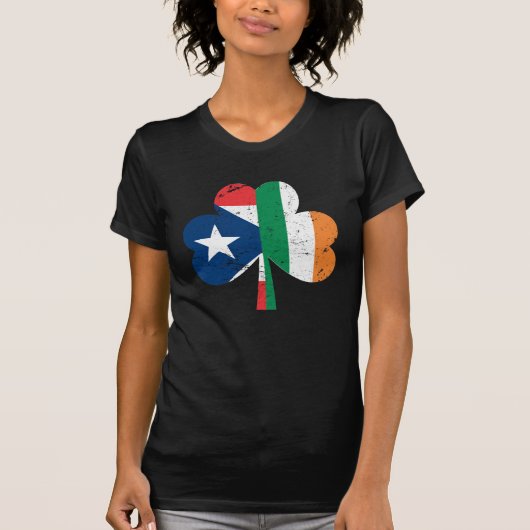St patricks dayアイルランドのアイルランドのプエルトリコ人 tシャツ (正面)
