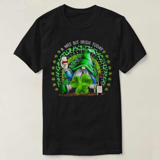 St patricks dayアイルランド格言ドリンクワインシャムロックラ tシャツ (デザイン正面)