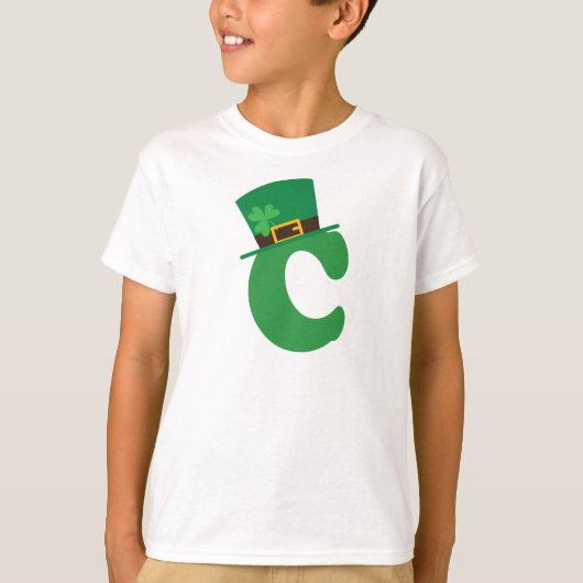 St patricks dayアルファベット tシャツ (正面)