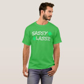 st patricks dayウおもしろいマンサッシー tシャツ (正面フル)