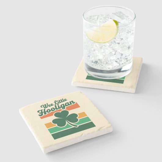 St patricks dayウィリトルフーリガンおもしろい ストーンコースター (横)