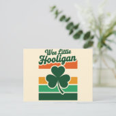 St patricks dayウィリトルフーリガンおもしろい ポストカード (スタンド正面)