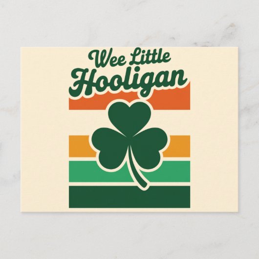 St patricks dayウィリトルフーリガンおもしろい ポストカード (正面)