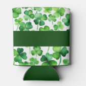 st patricks dayカスタムグリーンウォーター色シャムロック 缶クーラー (裏面)