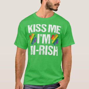 st patricks dayキスミーイムビリシュバイセクシュアル tシャツ