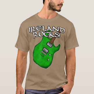 St patricks dayギターアイランドロックエレクトリックギット tシャツ