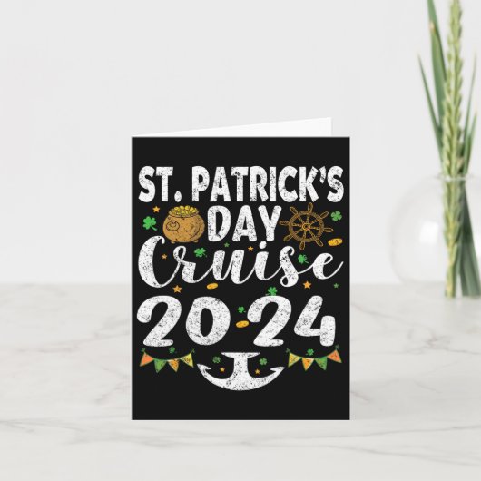 St patricks dayクルーズシップ分隊2024ファミおもしろいル カード (正面)