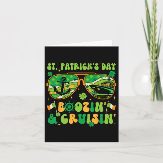 St patricks dayクルーズマッチングクルージングブーイングD カード (正面)