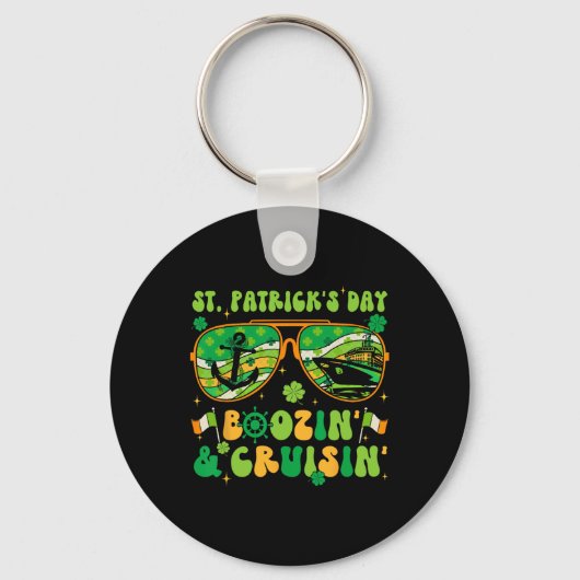 St patricks dayクルーズマッチングクルージングブーイングD キーホルダー (正面)
