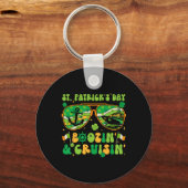 St patricks dayクルーズマッチングクルージングブーイングD キーホルダー (正面)