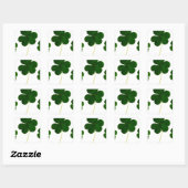 st patricks dayクローバーのシャムロック スクエアシール (シート)