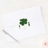 st patricks dayクローバーのシャムロック スクエアシール (封筒)