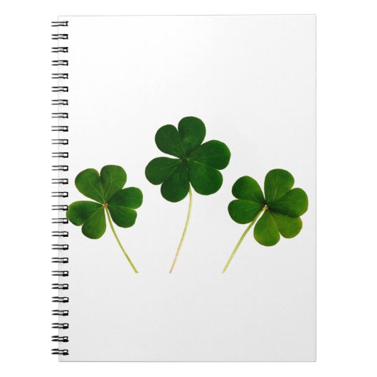 st patricks dayクローバーのシャムロック ノートブック (正面)