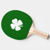 St patricks dayクローバーグリーンストライプアイリッシュ 卓球ラケット (横)