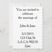 st patricks dayクローバーシャムロック結婚式招待状 招待状 (裏面)