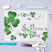 st patricks dayクローバー 薄葉紙 (クラフト)