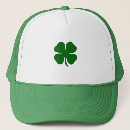 St patricks dayグリーンフォーリーフクローバーラッキーアイリッシュ キャップ (正面)