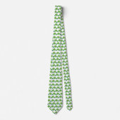 St patricks dayグリーンフォーリーフクローバー ネクタイ (正面)