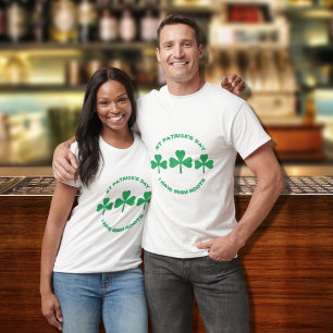St patricks dayグリーンルーツシャムロック tシャツ