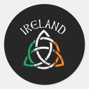 St patricks dayケルト結び目模様アイルランド ラウンドシール