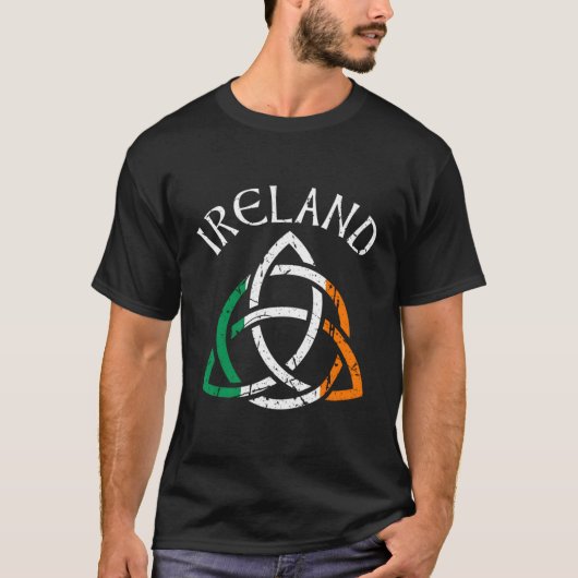 St patricks dayケルト結び目模様アイルランド tシャツ (正面)