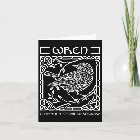 St patricks dayケルト結び目模様〔占星術の〕十二宮図ウォレン6月10日 –  カード (正面)