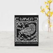 St patricks dayケルト結び目模様〔占星術の〕十二宮図ウォレン6月10日 –  カード (黄色い花)