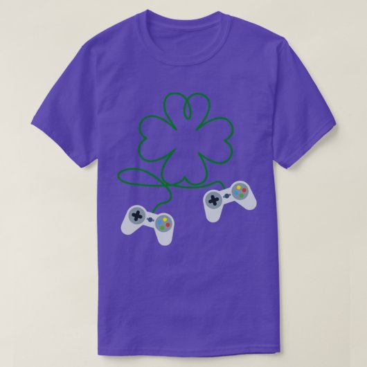 St patricks dayゲーマーシャムロックビデオゲーム tシャツ (デザイン正面)