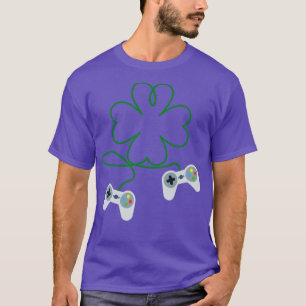 St patricks dayゲーマーシャムロックビデオゲーム tシャツ