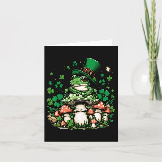 St patricks dayコテージコアエルフエステティックアンダーエム カード (正面)