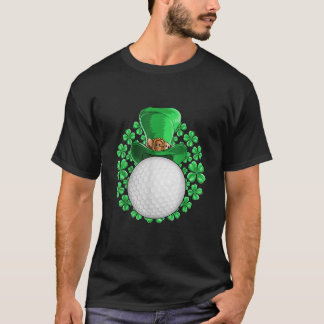 St patricks dayゴルフのクローバーメンズウィメンズキッズ tシャツ
