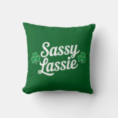 St patricks dayサッシラシアイリおもしろいッシュ クッション (正面)