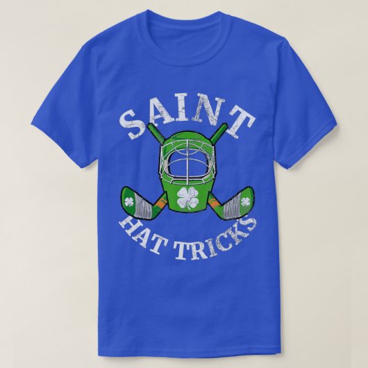 St patricks dayサンハットコックホッケーシャムロックK Tシャツ (デザイン正面)