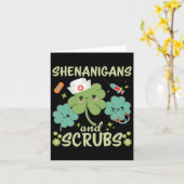 St patricks dayシおもしろいェナニガンスクラブサンパット カード (黄色い花)