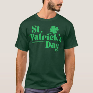 St patricks dayシェナニガンズコーディネーターグリーン文字 tシャツ