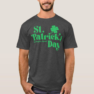 St patricks dayシェナニガンズスクワッドグリーン文字 tシャツ