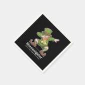 St patricks dayシェナニゲーターDabbing Leprechaun スタンダードカクテルナプキン (角)