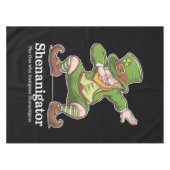 St patricks dayシェナニゲーターDabbing Leprechaun テーブルクロス (正面(横))