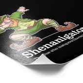 St patricks dayシェナニゲーターDabbing Leprechaun フォトプリント (角)