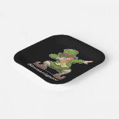 St patricks dayシェナニゲーターDabbing Leprechaun ペーパープレート (傾斜あり)