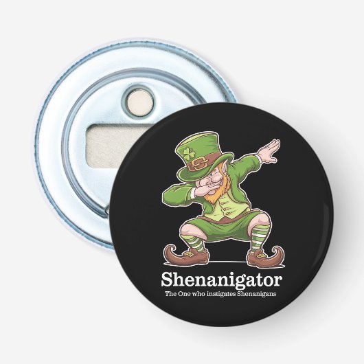 St patricks dayシェナニゲーターDabbing Leprechaun 栓抜き (正面)