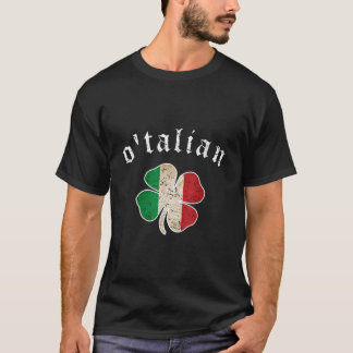 St patricks dayシャツアイリッシュオタリアンイタリアシャムロック tシャツ