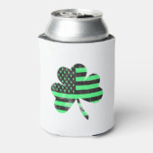 St patricks dayシャツ |アイリッシュアメリカ国旗 缶クーラー (缶裏面)
