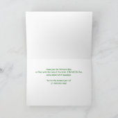 St patricks dayシャムロックのサメ カード (内部)