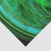 ST PATRICKS DAYシャムロックインブルーグリーンフラクタル 薄葉紙 (詳細)