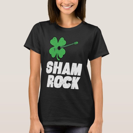 St patricks dayシャムロックギターサンパティスボーイズ tシャツ (正面)