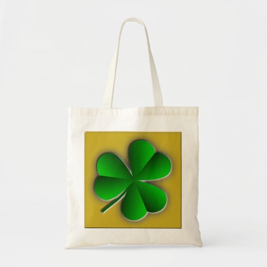 St patricks dayシャムロックバジェットトートバッグ トートバッグ (正面)